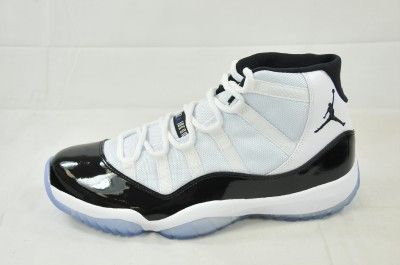 AIR JORDAN 11 RETRO XI 2011 CONCORDS 378037 107 WHT/BLACK DARK CONCORD 