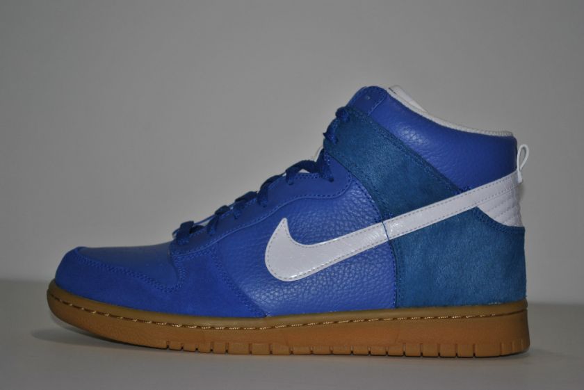 BRAND NEW NIKE DUNK HIGH PREMIUM BLUE/BROWN 317892 412 on PopScreen