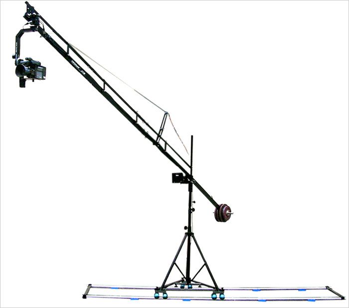 14 JIB CRANE PAN TILT HEAD Swift Dolly with 12ft Track  