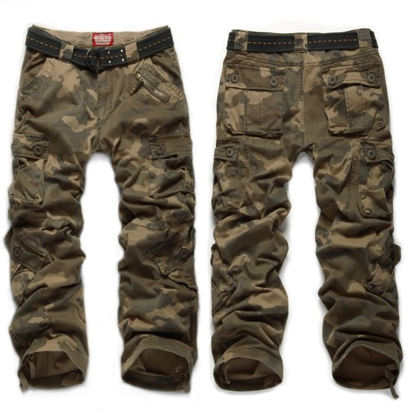 NEW Match Combat Mens Cargo Pants Camo Size 30 36  