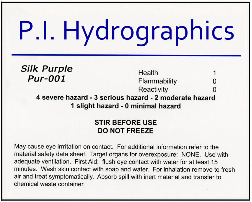 Silk Purple Water Based Paint Water Transfer Printing Hydrographics 1 