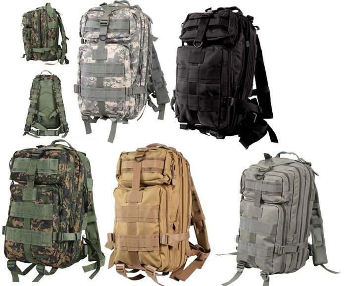 MOLLE & Water Bladder Compatible Water Resistant Medium Transport Pack 