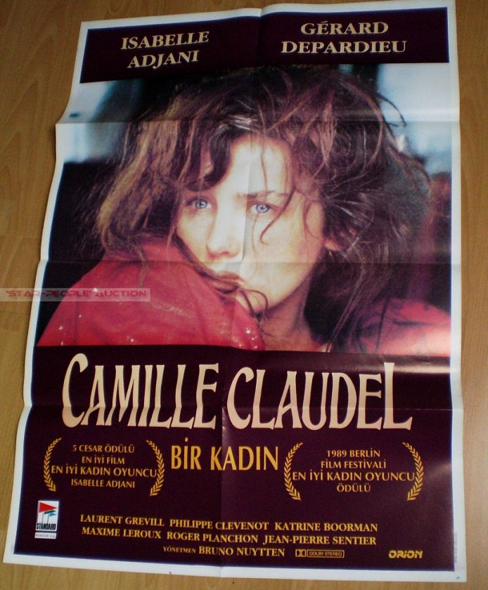 ISABELLE ADJANI   CAMILLE CLAUDEL * ORIG TURKISH POSTER  