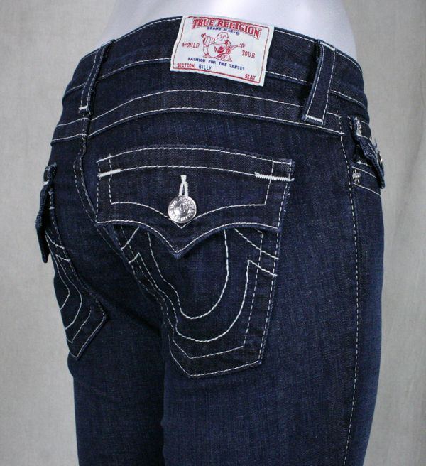 True Religion brand Jeans womens BILLY basic LONESTAR wash dark 