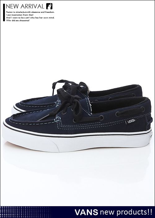 BN Vans Zapato Del Barco Blue /Black Shoes #V226  