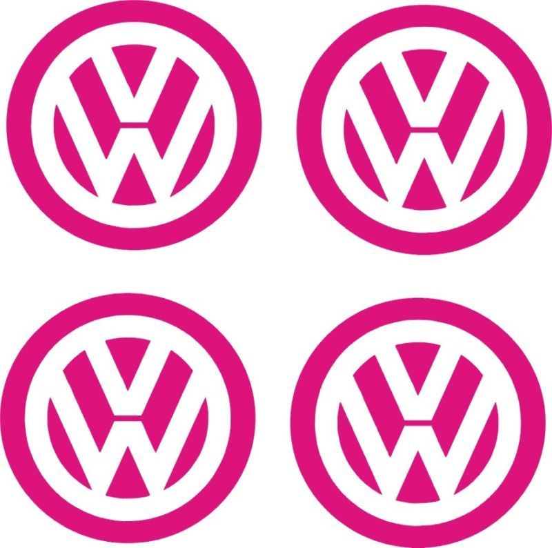 VW Volkswagen Decals Stickers GTI Vdub PINK lot 4  