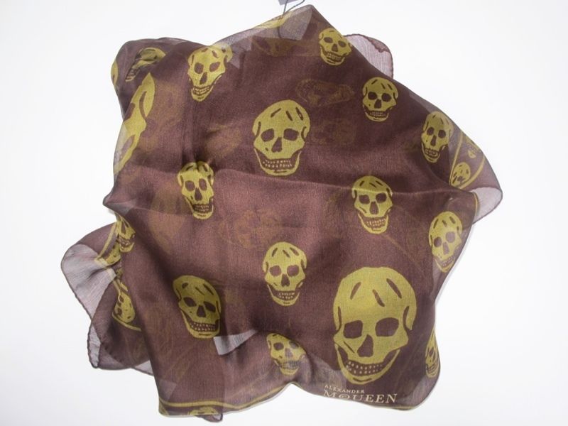 ALEXANDER McQUEEN SKULL SCARF NEW COLOUR BIG SIZEBNWT  