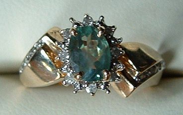 84CTWT NATURAL ALEXANDRITE & DIAMOND RING  