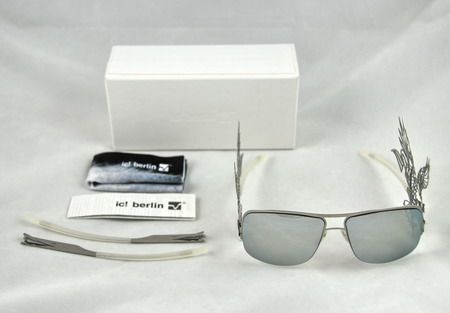 IC BERLIN PEACEEAGLE CHROME SUNGLASSES NEW GERMANY RARE  