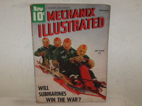 Mechanix Illustrated Magazine Dec 1939 VFC 146 pgs Ads  