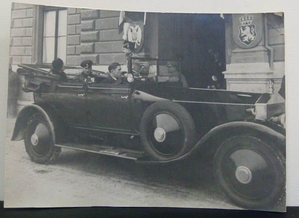   BULGARIA PRINCE KIRIL CABINET PRESENTATION REAL PHOTO OLDTIMER CAR