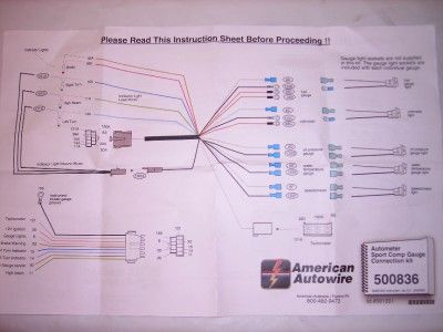 American Autowire Gauge Cluster Wiring Harness  