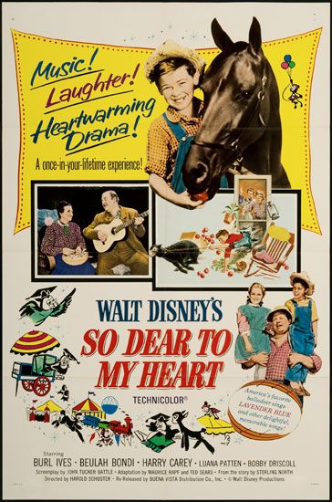 So Dear to My Heart 1964 Re Release U.S. One Sheet Movie Poster  