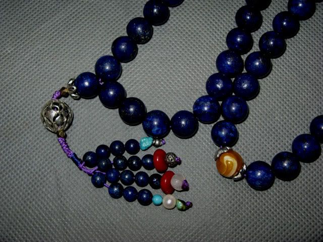 Tibet Tibetan lapis lazuli 108 Prayer Beads Mala  