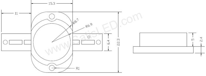 10W High Power LED UV Purple 400 405nm 20 30LM  