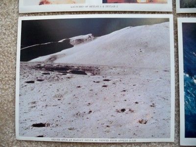 lot of 9 vintage nasa pictures apollo 15 17 skylab 1 2 astronauts bean 