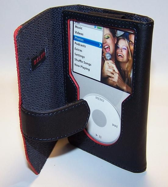   Leather Folio Case for 6G 7G iPOD Classic 160GB 120GB 80GB  