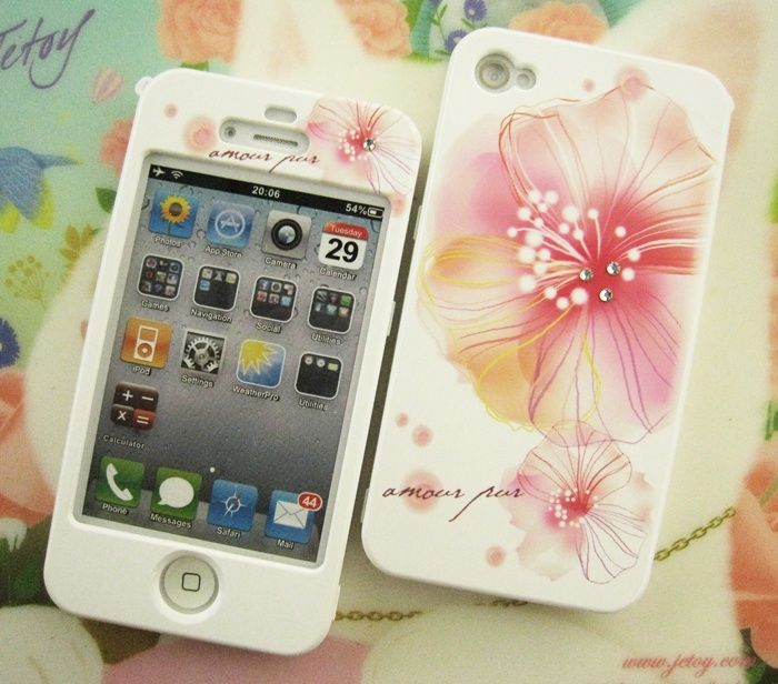 APPLE IPHONE 4G Hard Plastic Case Cover BLOSSOM  