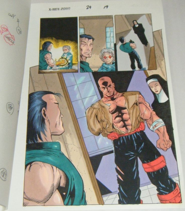 MEN 2099 #29 Color Guide Page #19   Autographed  