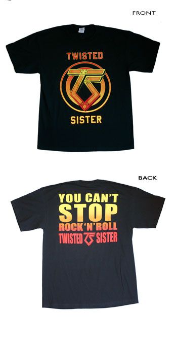 Twisted Sister   You cant Stop Rock N Roll T Shirt  