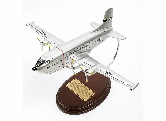 DOUGLAS C 124 GLOBEMASTER II TRANSPORT WOOD MODEL PLANE  