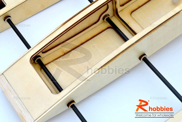 19.5 RC EP Wooden Sea Arrow ARR Racing Outrigger Boat  