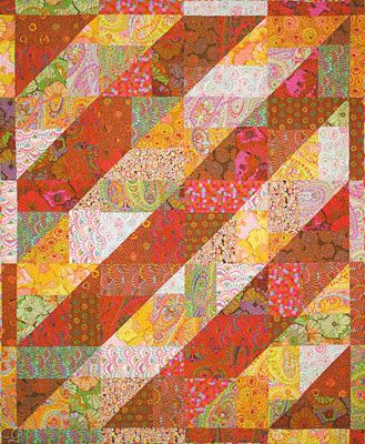 Kaffe Fassett Fabric Quilt Kit Twisting Turning Twenty Fabric Pattern 