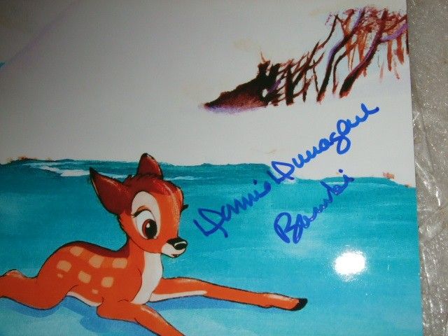 Original Disney Signature Bambi Voice Donnie Dunagan  