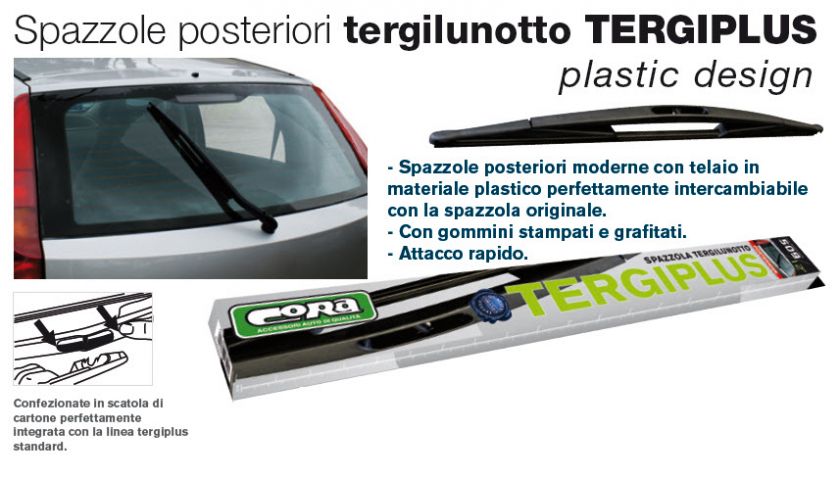 SPAZZOLE TERGICRISTALLO POSTERIORE CITROEN C3 C8  