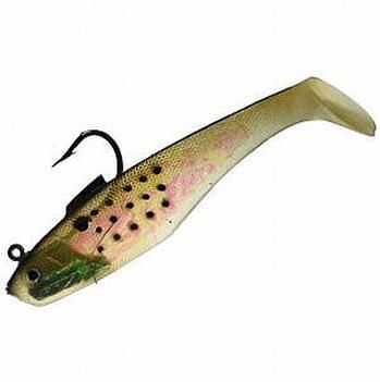 4PK) TSUNAMI 4 GOLD BUNK SWIM SHAD HOLOGRAPHIC LURE  