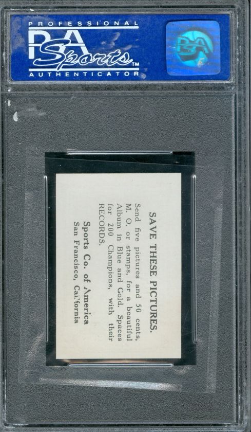 1926 SPALDING CHAMPIONS EDDIE TRYON HOFer PSA 9 SOLO FINEST GRADE 