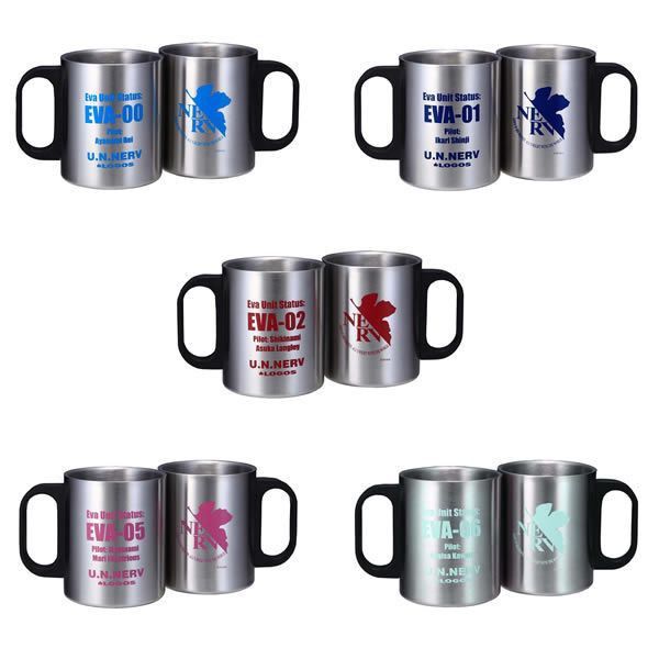   MUG CUP NERV PILOTS SERIES Rei Shinju Asuka Mari Kaworu JAPAN  