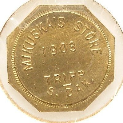 Tripp South Dakota Trade Token Mikuskas Store /25c (sd3t209)  