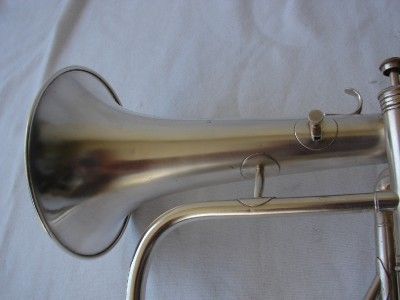 VTG. ANTOINE COURTOIS BREVETE FLUGELHORN  1960S SATIN  