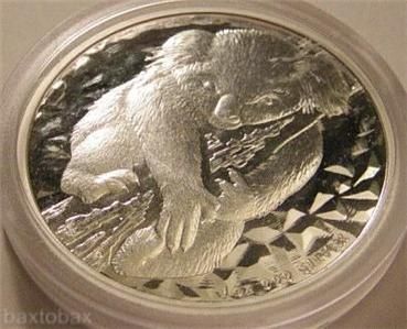 2007 *INAUGURAL YEAR* AUSTRALIAN KOALA 1 oz .999 SILVER COIN *BU 