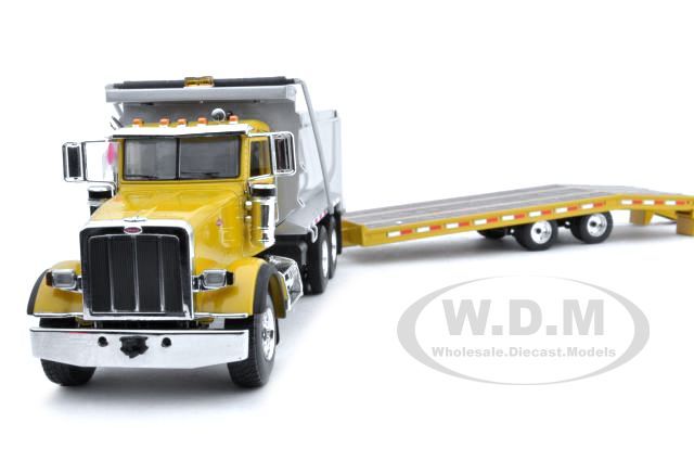 PETERBILT MODEL 367 DUMP TRUCK BEAVERTAIL TRAILER 1/50  