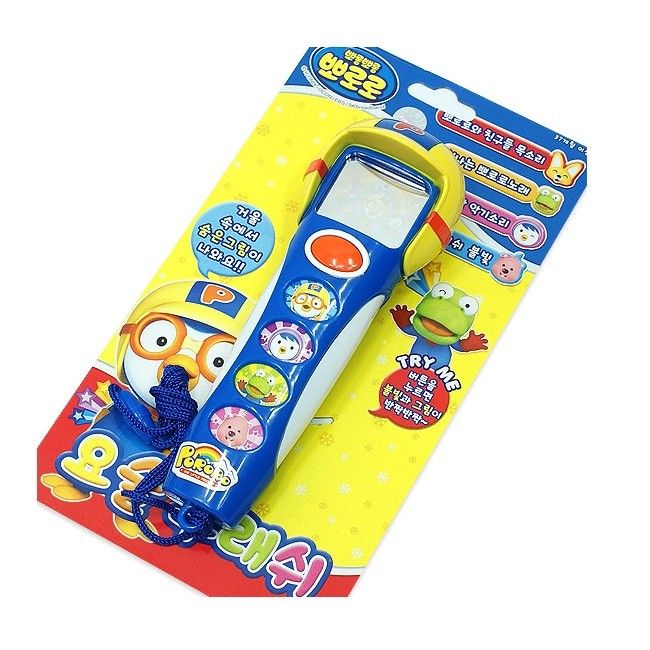 Pororo Magic Flash light / Melody / Microphone / Screen Toy