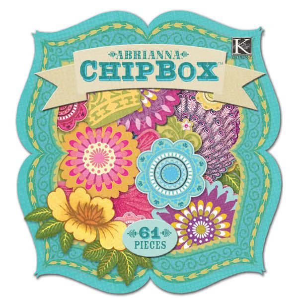 COMPANY ABRIANNA CHIPBOX CHIPBOARD FLOWERS & ICONS  