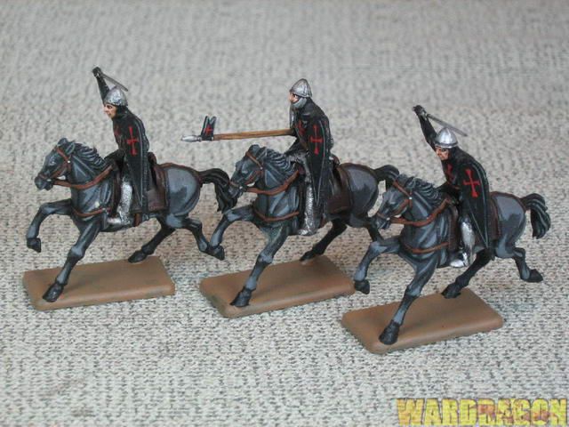 20mm Plastic WDS painted Templar Knights Medieval b61  