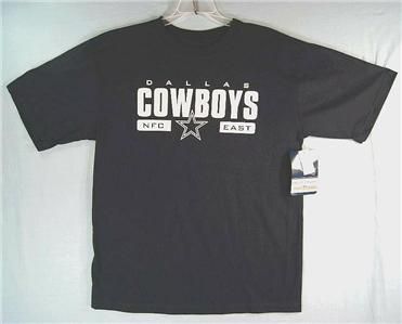   Cowboys Size Large Football NFC East Tee Shirt Navy Blue NWT Large