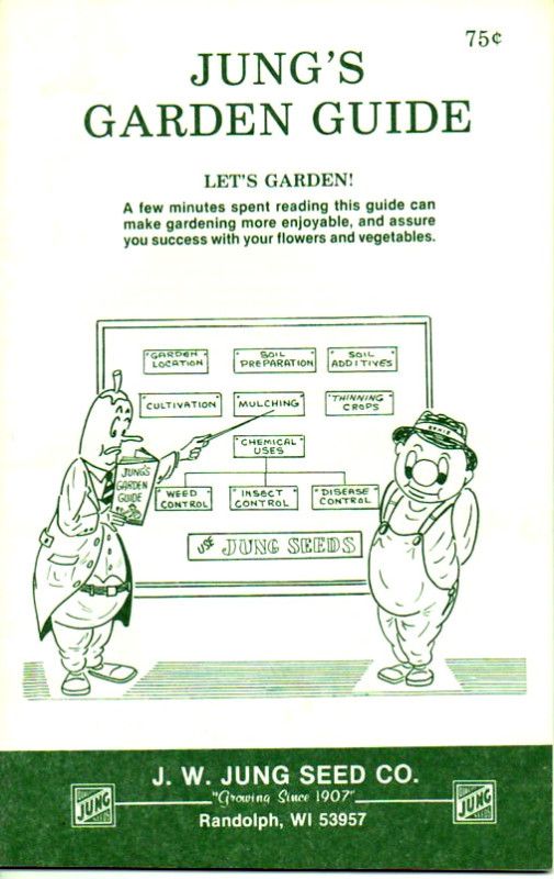 Jungs Garden Guide booklet J W Jung Seed Co 1988  