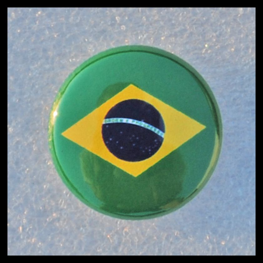 Flag of Brazil   Bandeira do Brasil   Button  