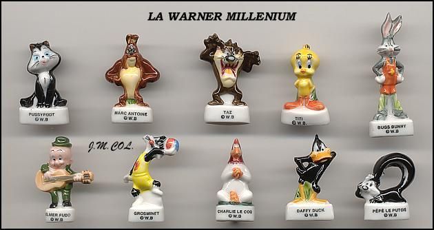 LOONEY TUNES MILLENIUM French Set 10 PORCELAIN Figures  