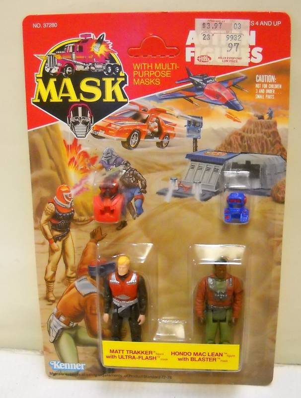 RARE Kenner MASK Matt Trakker & Hondo Mac Lean Figures  