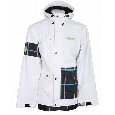 Nomis Simon Signature Shell Jacket White Mens Sz XL  