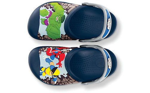 CROCS MARVEL SUPERHERO SQUAD JUMPS INTO ACTION SHOES  