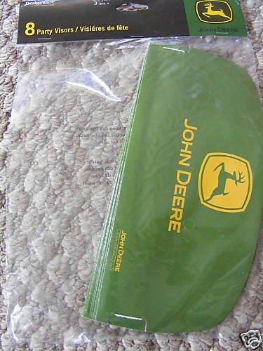 John Deere Birthday Party Hat Visor Tractor Farm Favor  