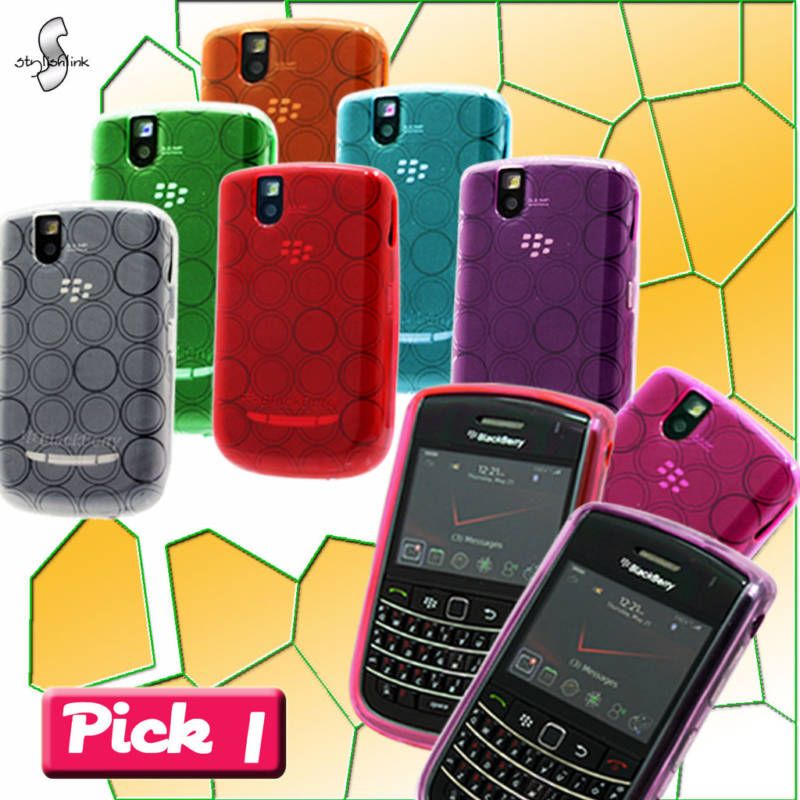 1x SOFT TPU GEL CASE COVER VERIZON BLACKBERRY BOLD 9650  