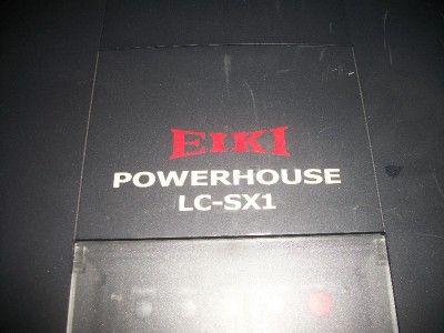 Eiki Powerhouse LC SX1 Multimedia Home Theater Projector Power House 