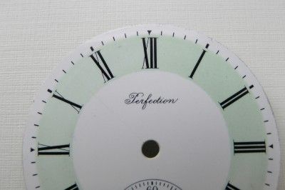 Antique PERFECTION SWISS Porcelain Pocket Watch Dial  